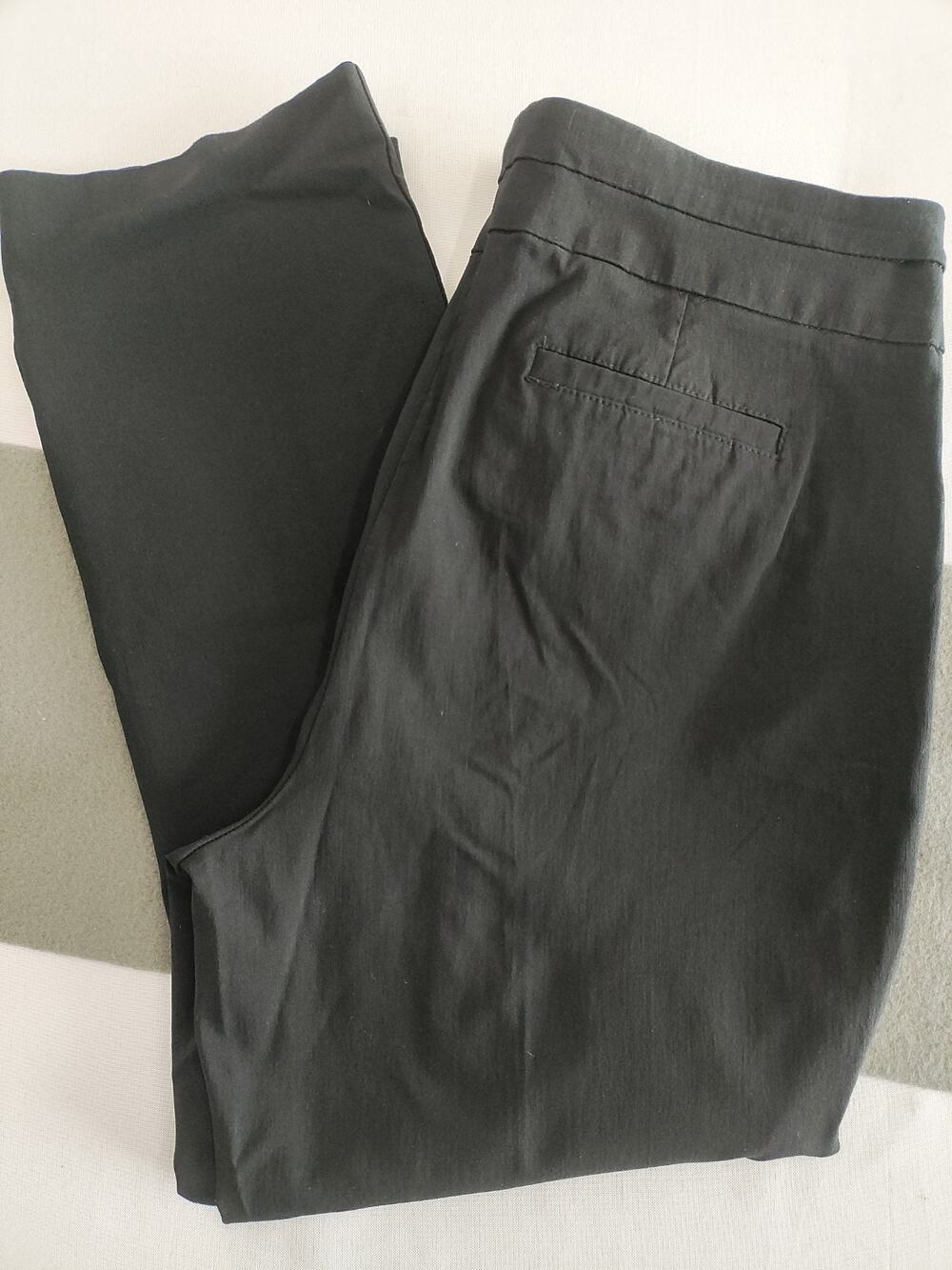 Briggs Women SZ 16 Black Dress Pants Career Office Slacks Straight Leg
